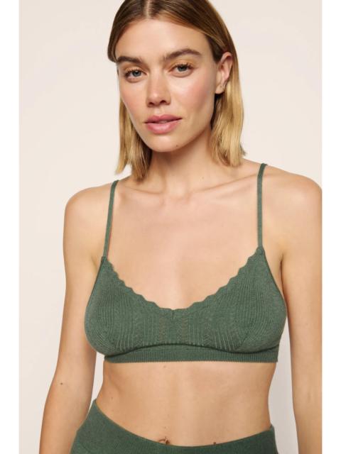eberjey Pointelle Sweater Bralette