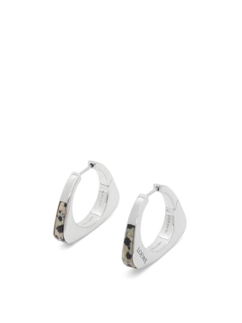 Stirrup earrings in sterling silver