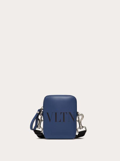 Valentino Small VLTN Leather Crossbody Bag