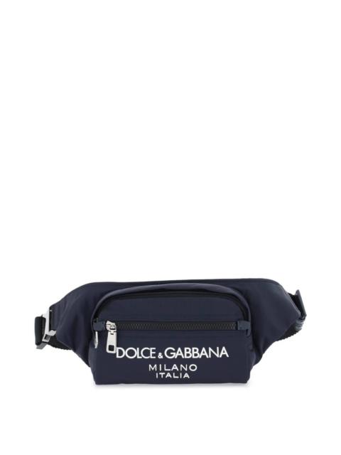Dolce & Gabbana NYLON BELTPACK BAG WITH LOGO