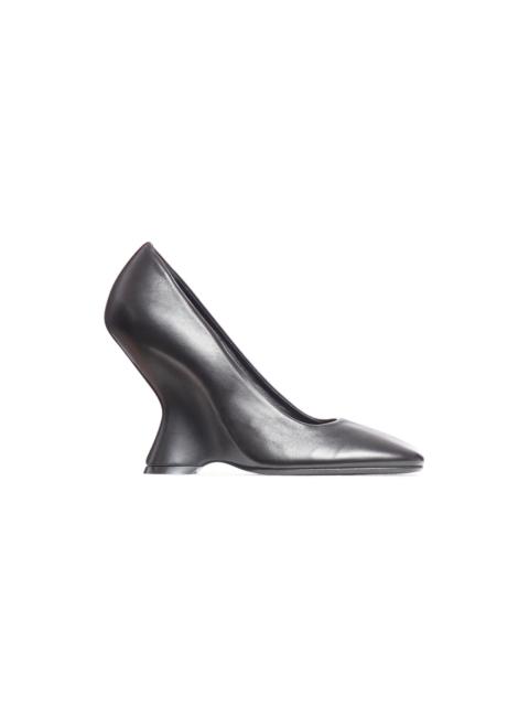 Dries Van Noten LEATHER WEDGE PUMPS (BLACK)