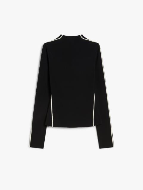 Sportmax ADDA Fitted jumper with contrasting trims