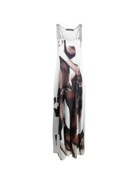 Y/Project abstract-pattern maxi dress