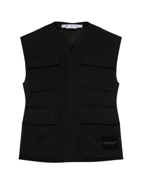 Off-White Wave tag padded vest