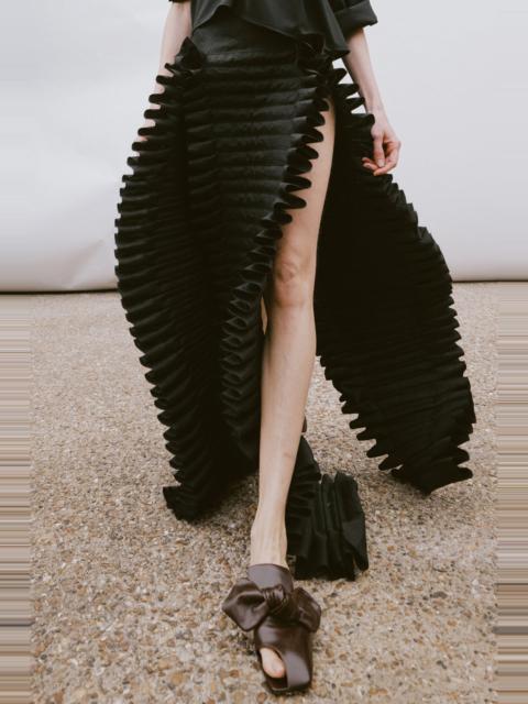 A.W.A.K.E. MODE LAMINARY SKIRT BLACK