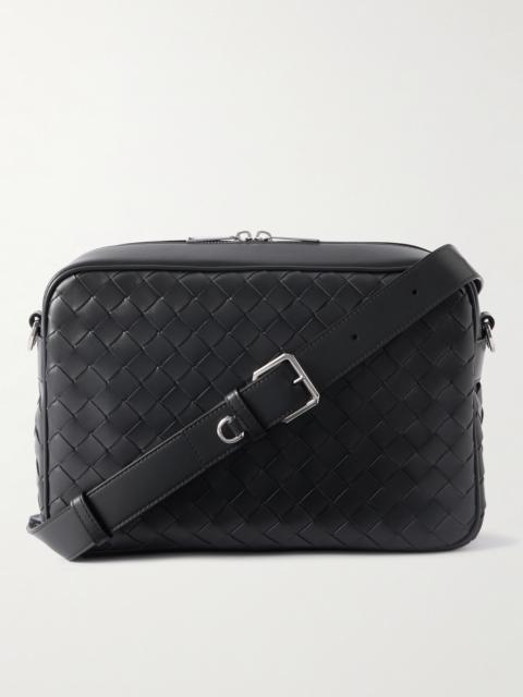 Bottega Veneta Intrecciato Leather Messenger Bag