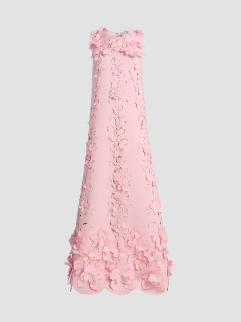 BADGLEY MISCHKA Women's Floral-Appliqué Embellished Gown - Blush