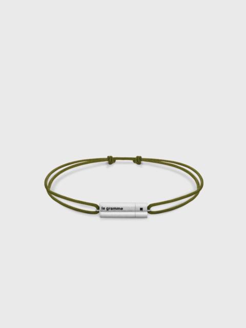 le gramme 5G CABLE KHAKI CORD BRACELET