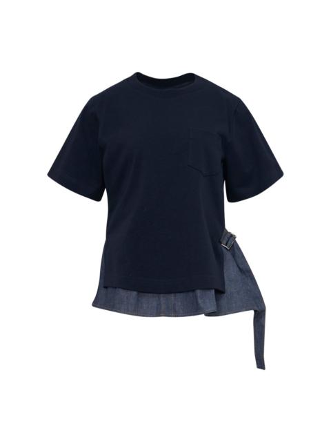 sacai Denim x Cotton Jersey Tee
