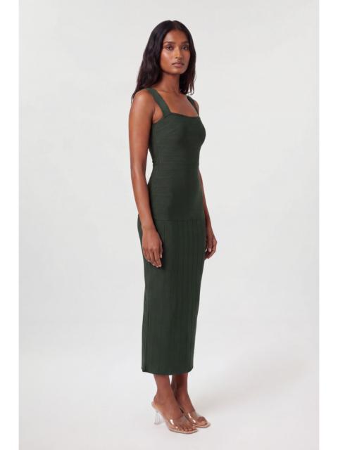 KAREN MILLEN Figure Form Bandage Strappy Knit Maxi Dress