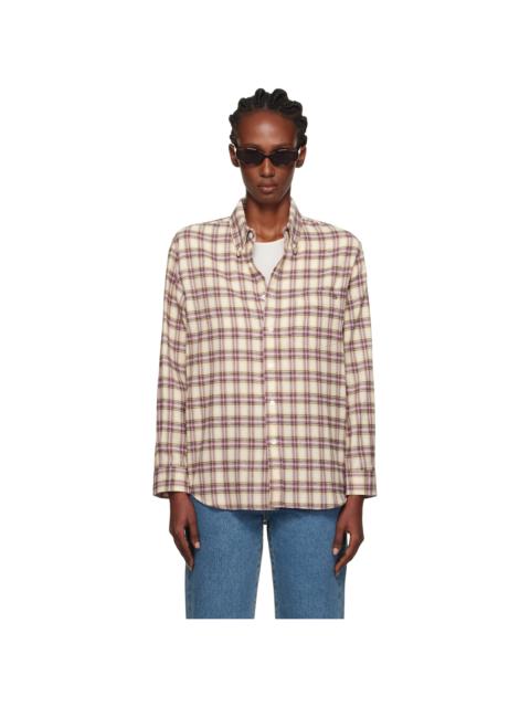Dunst Beige & Pink Check Flannel Shirt