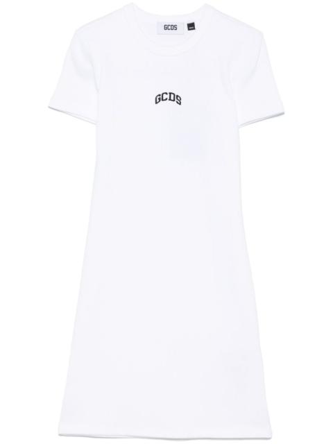 GCDS logo-embroidered mini dress