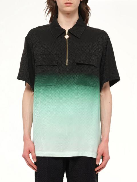 CASABLANCA Gradient Monogram Shirt in Green
