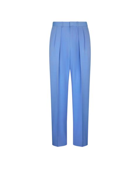 TOM FORD WOOL VISCOSE DOUBLE FAILLE DOUBLE PLEAT PANT