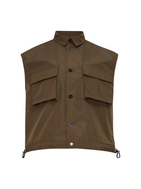 sacai Taffeta Bonding Satin Vest