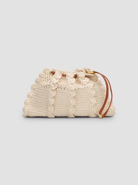 ULLA JOHNSON Women's Adria Small Crochet Crossbody Bag - Cowrie