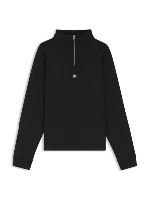 HUGO SWEATSHIRT WITH GEOMETRIC TAPE