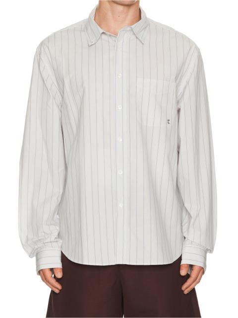 vowels Long Sleeve Striped Button Down Shirt