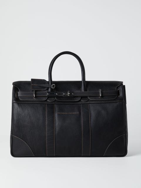 Brunello Cucinelli Grained calfskin Country Weekender bag