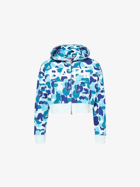 A BATHING APE® Camouflage Brand-Print Cotton-Jersey Hoody
