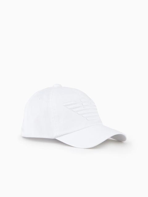 EMPORIO ARMANI Baseball cap with embroidered oversized eagle