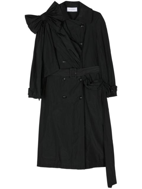 VIKTOR & ROLF bow-detail draped trench coat