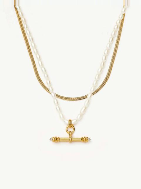 MISSOMA The Pearly T-bar Necklace Set