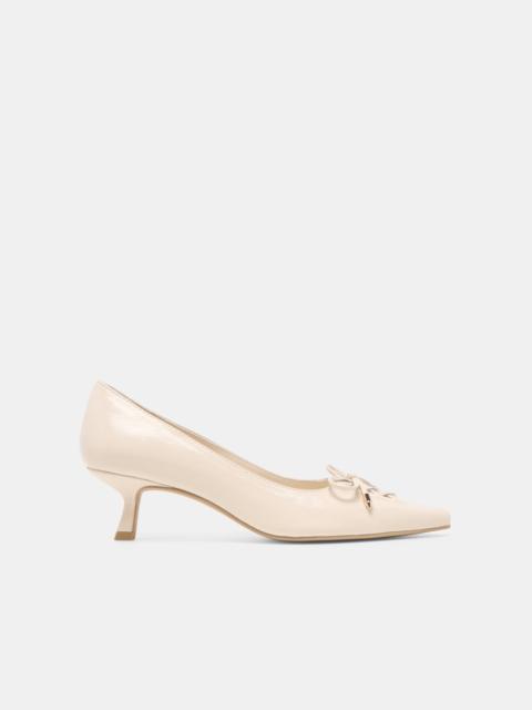 dolce vita CLARIE HEELS BONE CRINKLE PATENT LEATHER
