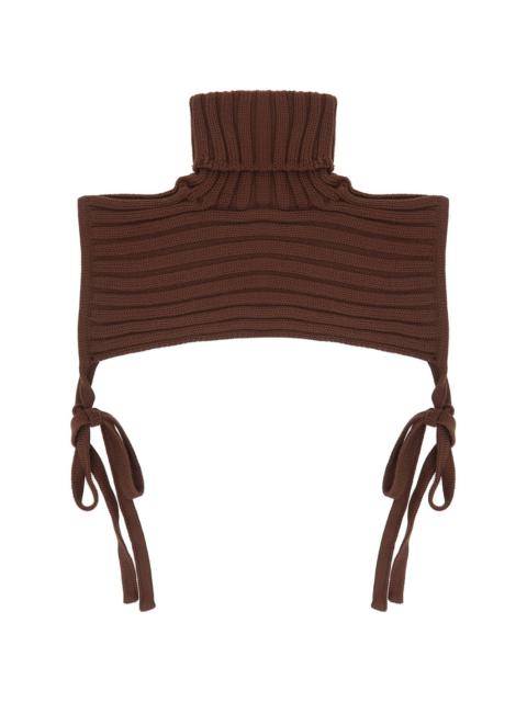 wool roll-neck shrug