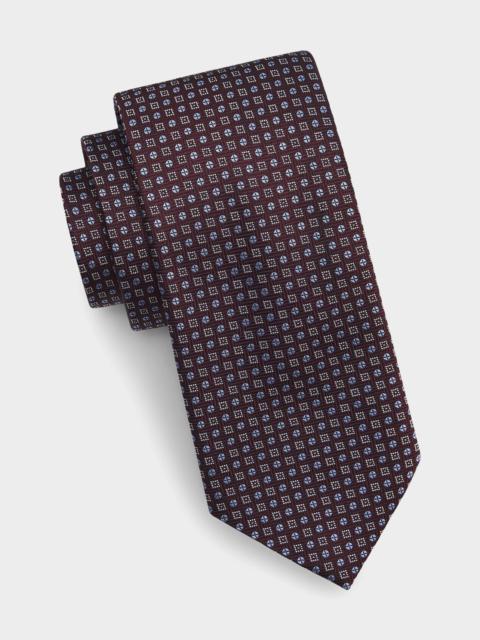 Canali Men's Geometric Woven Silk Tie