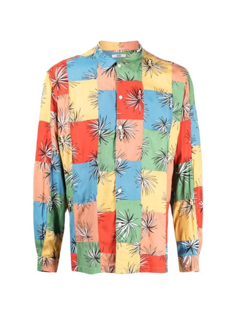 BODE patchwork-style long-sleeve shirt