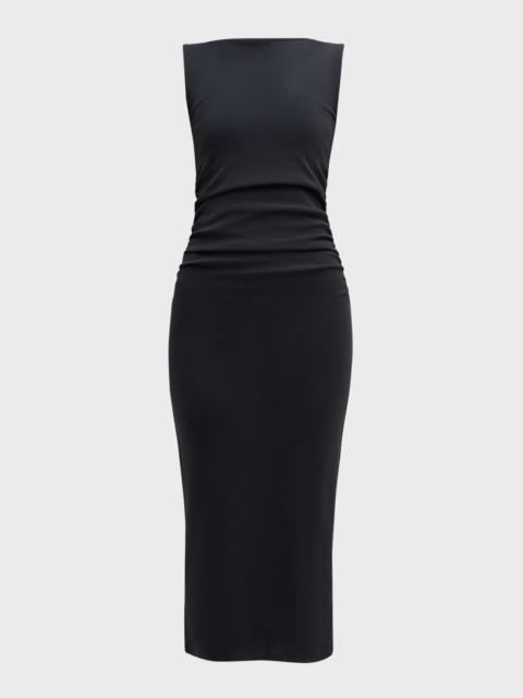 VERONICA BEARD Charissa High-Neck Midi Dress