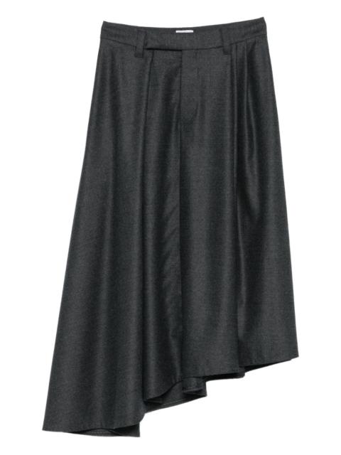 Brunello Cucinelli pleated asymmetric skirt