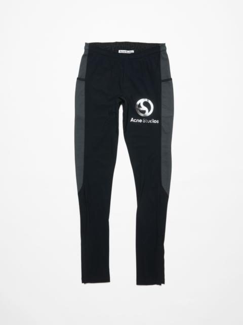 Acne Studios Logo leggings - Black