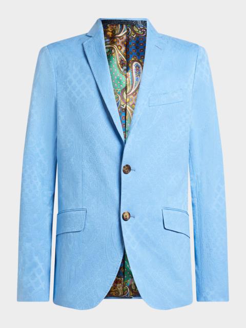 Etro Men's Tonal Paisley Jacquard Two-Button Sport Coat