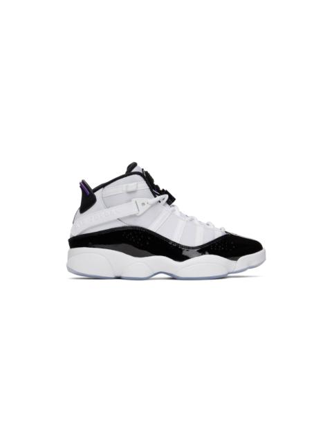 Jordan White & Black Jordan 6 Rings Sneakers