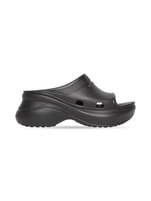 BALENCIAGA Women's Pool Crocs™ Slide Sandal in Black
