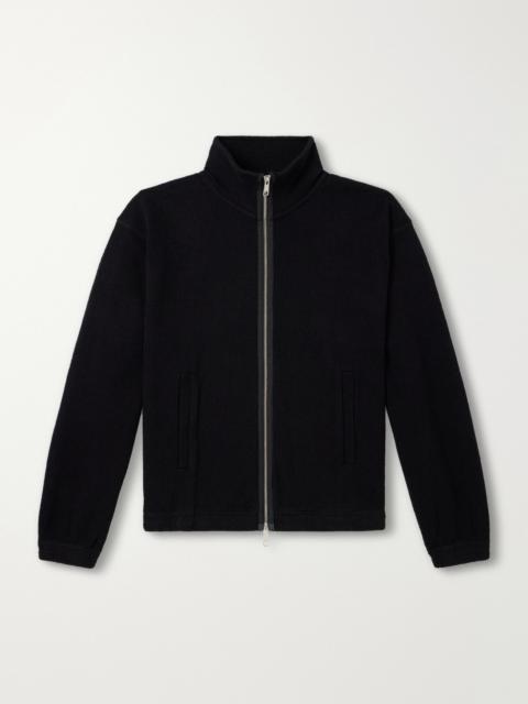 mfpen Covet Ribbed Cotton-Jersey Zip-Up Sweatshirt