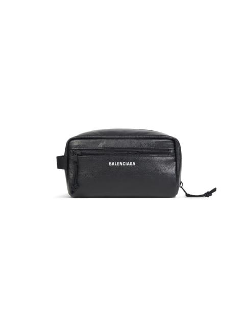 BALENCIAGA Men's Explorer Toiletry Pouch in Black