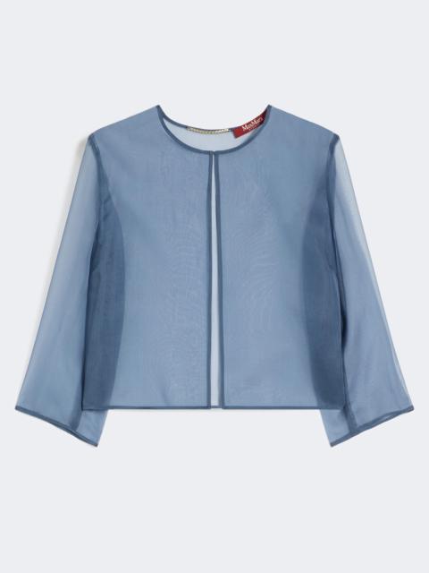 Max Mara Silk organza cropped jacket - AVIO