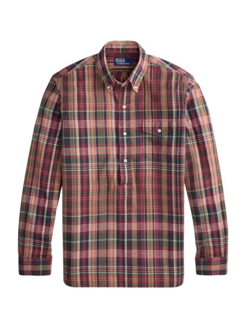 Polo Ralph Lauren Men's Bleeding Madras Cotton Shirt - Navy Berry Multi