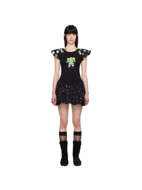 Chopova Lowena Black Angelica Minidress