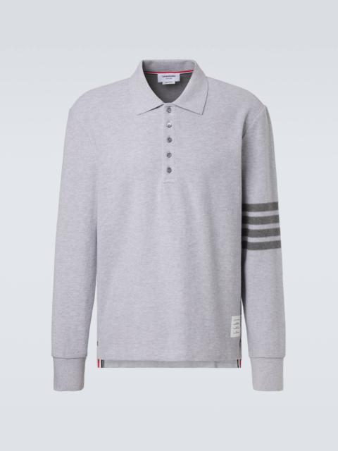 Thom Browne 4-Bar cotton piqué polo shirt