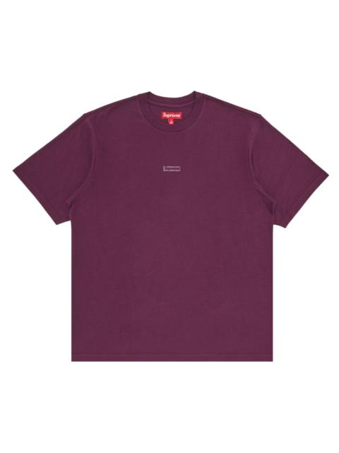 Supreme 최고 고밀도 작은 상자 짧은 소매 탑 'Plum 이름 *