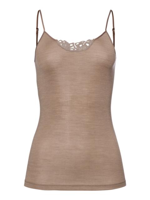 HANRO Woolen Silk W Wool and Silk Embroidered Camisole