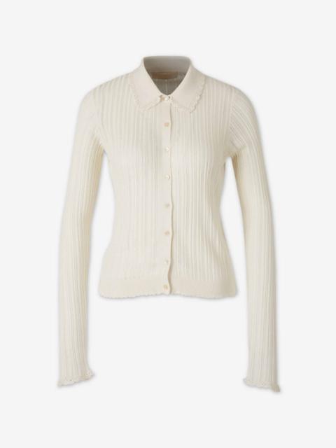 ULLA JOHNSON LOTTIE KNIT CARDIGAN