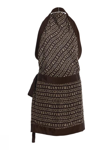 SIR. Astrid Open-Back Crepe Mini Dress