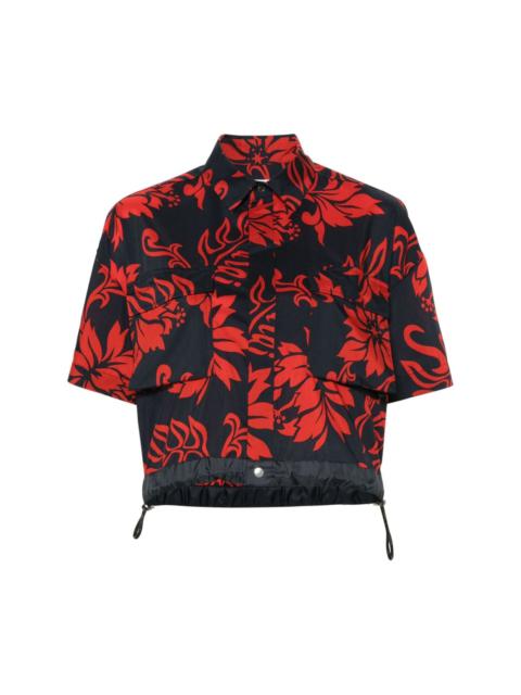 sacai x Thomas Mason cropped shirt