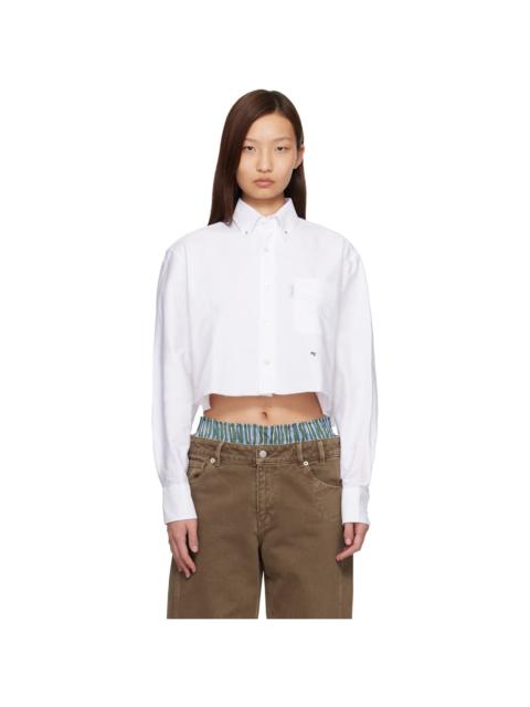 HommeGirls® White Cropped Shirt