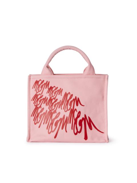 Blended cotton MSGM mini Canvas Tote Bag